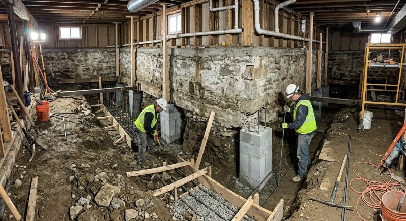 Basement Underpinning in Fairfax County, VA