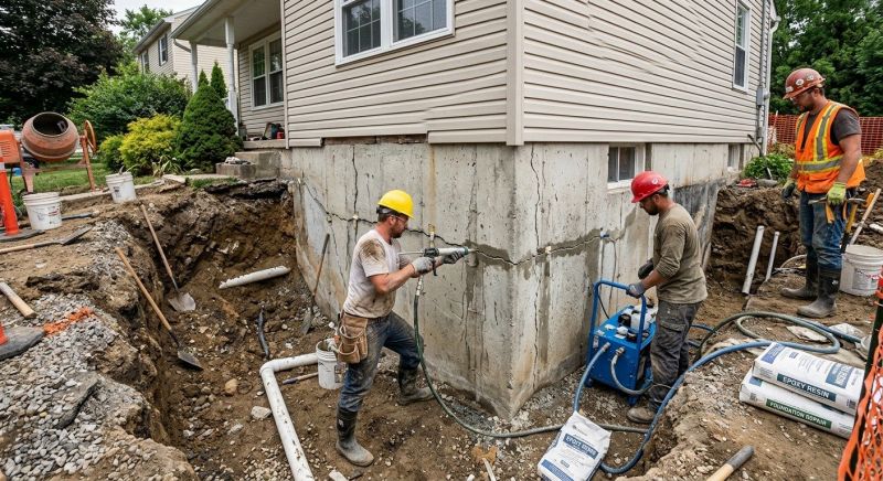 Concrete Foundation Repair in Clinton, MD