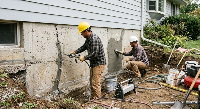 Cracked Foundation Repair in Bethesda, MD