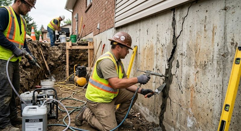 Cracked Foundation Repair in Chantilly, VA
