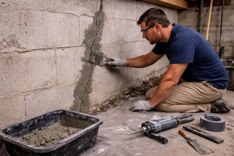 Foundation Crack Repair in Woodbridge, VA