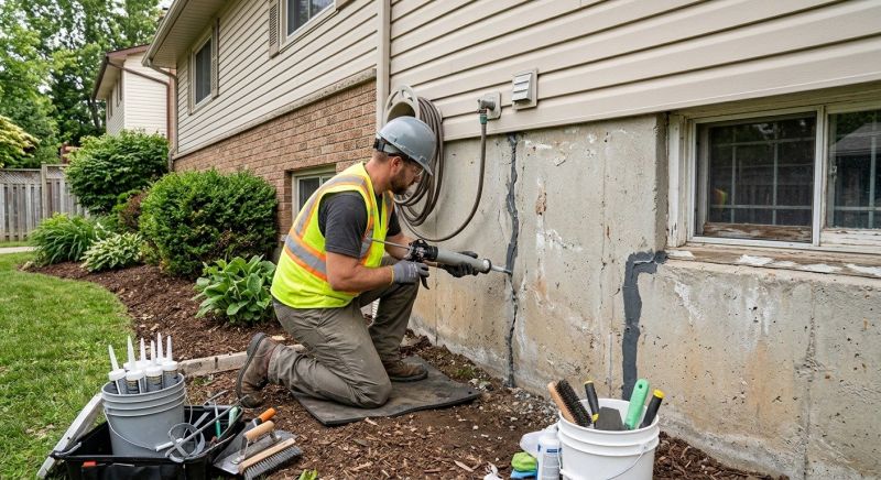 Foundation Crack Sealing in Fairfax County, VA