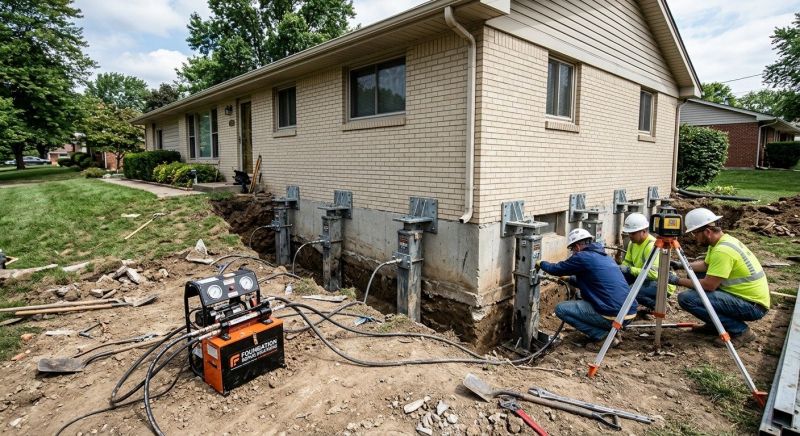 Foundation Pier Leveling in Fairfax County, VA