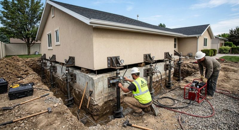 Foundation Pier Leveling in Fairfax County, VA