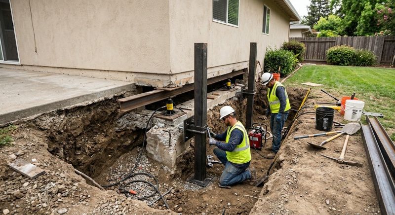 Foundation Pier Repair in Fairfax County, VA