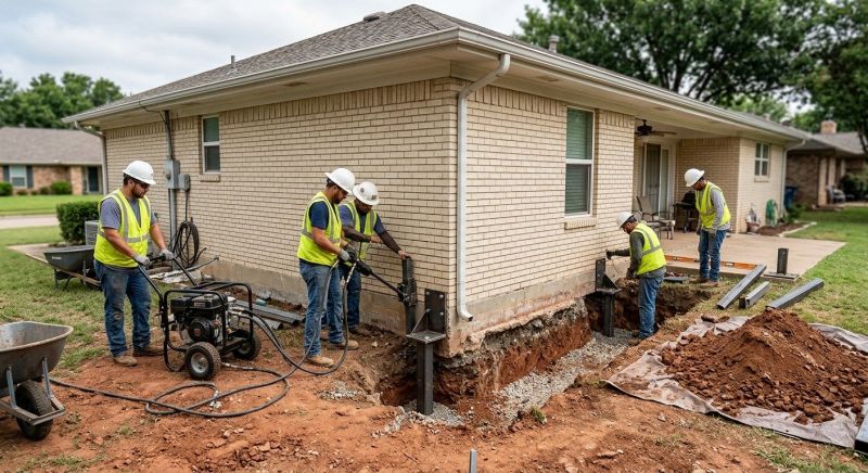 Foundation Stabilizing in Triangle, VA