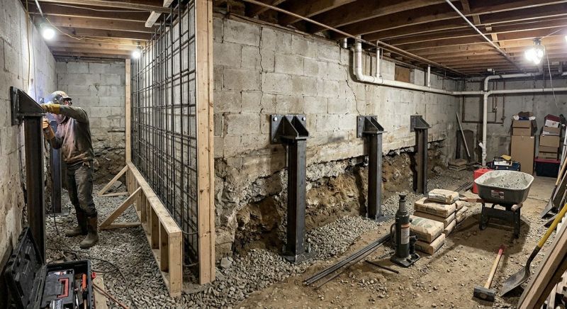 Foundation Stabilizing in Vienna, VA