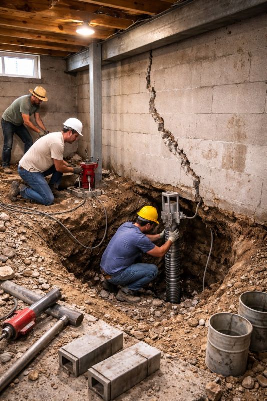 Foundation Structural Repair in La Plata, MD