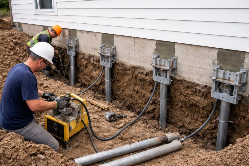 Helical Piers Installation in Fairfax County, VA