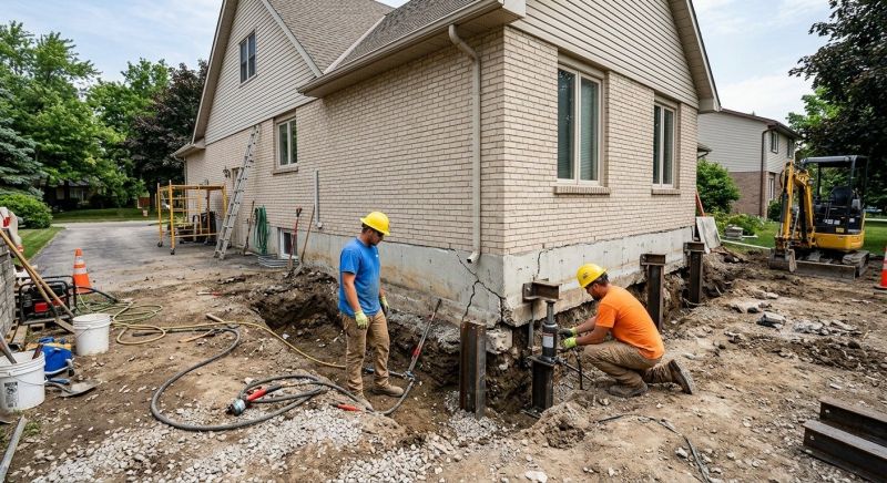 Helical Piers Installation in Fairfax County, VA