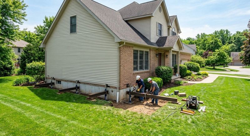Home Foundation Leveling in Loudoun County, VA