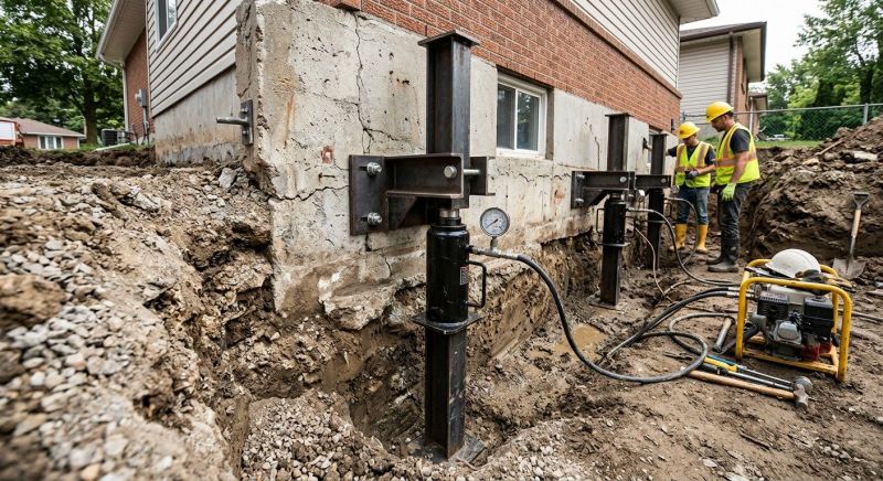Sinking Foundation Lifting in Fairfax County, VA