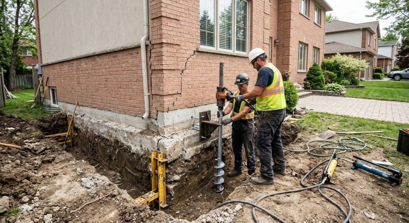 Sinking Foundation Repair in Bristow, VA