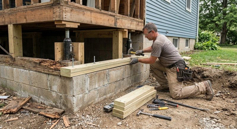 Sinking Foundation Repair in Hyattsville, MD