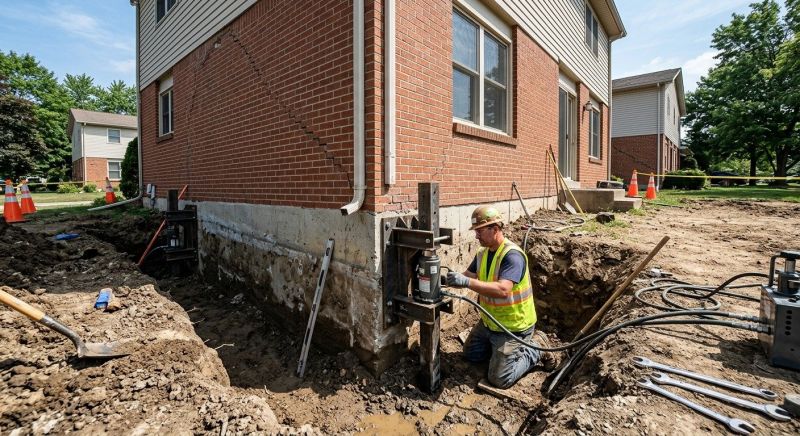 Sinking Foundation Repair in Montgomery County, MD