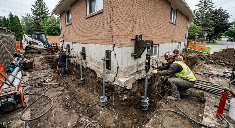 Sinking Foundation Repair in Nokesville, VA