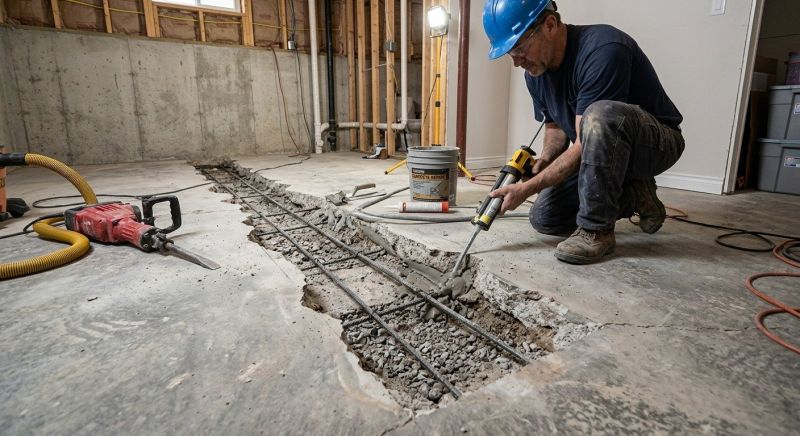 Slab Foundation Repair in Fairfax County, VA